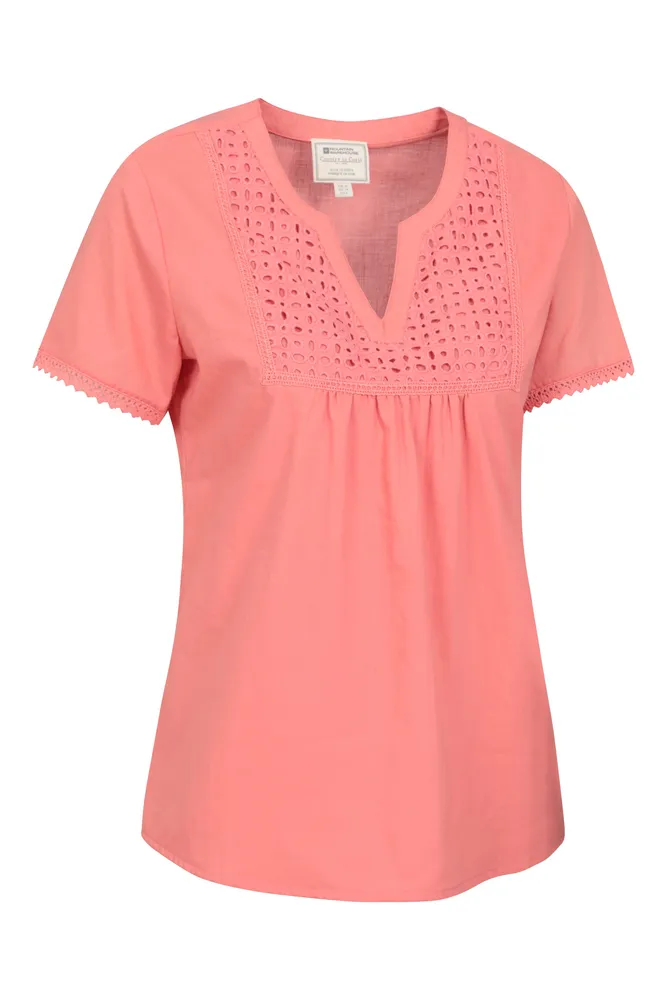 Paris Womens Embroidered Top