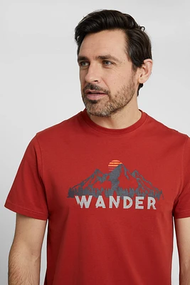 Wander Cotton Mens T-Shirt