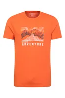 Adventure Begins Organic Cotton Mens T-Shirt