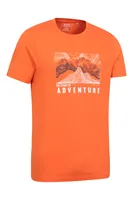 Adventure Begins Organic Cotton Mens T-Shirt