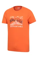 Adventure Begins Organic Cotton Mens T-Shirt