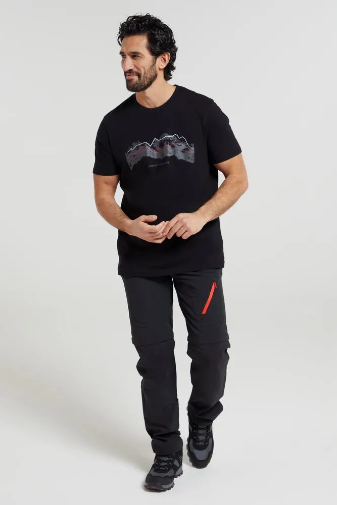Tech Mountains Mens T-shirt