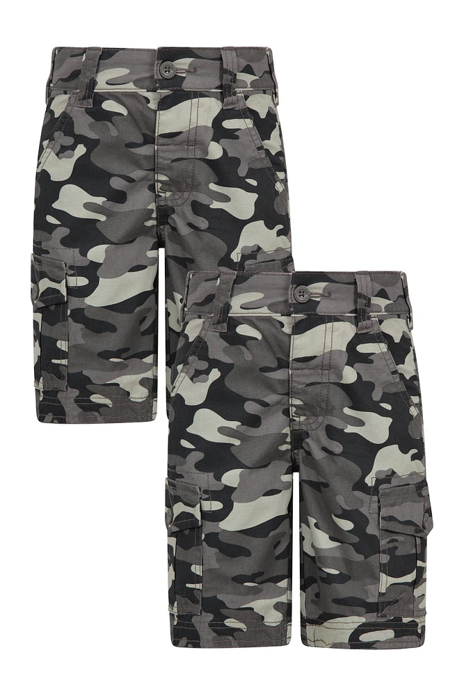 Camo Cargo Kids Shorts 2-Pack
