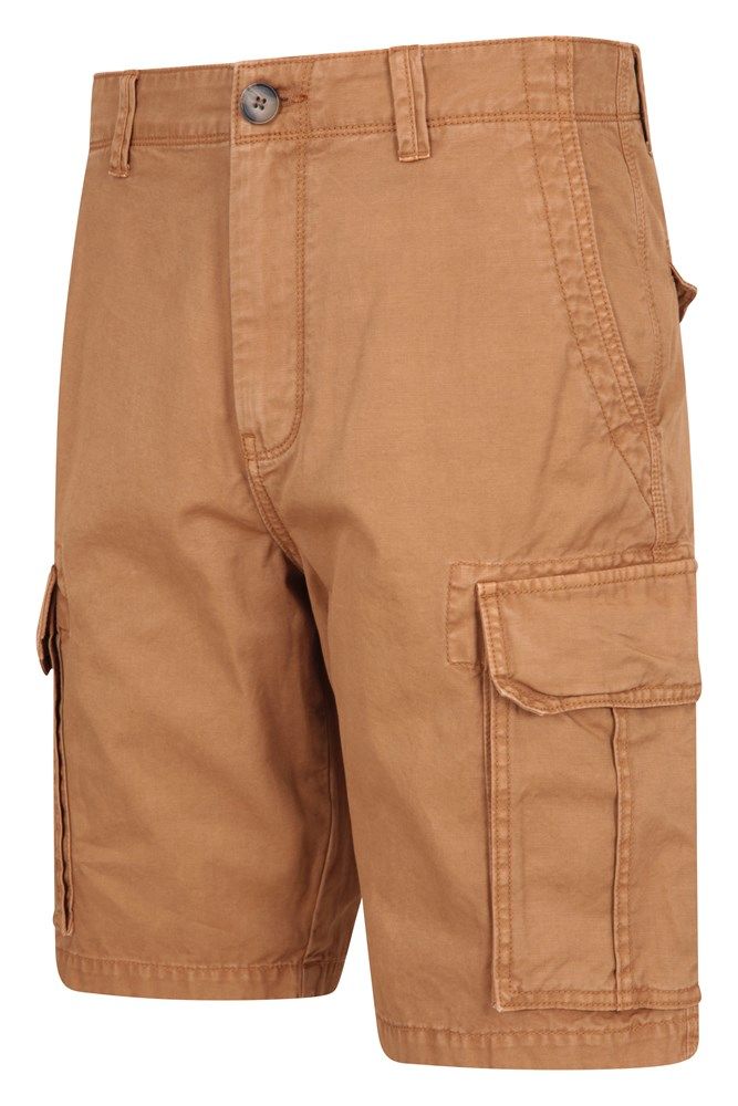 Outback Mens Washed Cargo Shorts