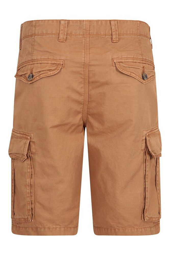 Outback Mens Washed Cargo Shorts