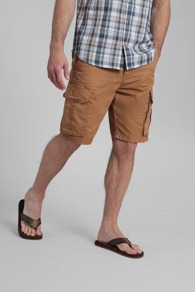 Outback Mens Washed Cargo Shorts