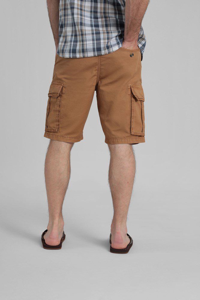 Outback Mens Washed Cargo Shorts