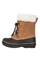 Casual Toddler Adaptive Lace-Up Snow Boots