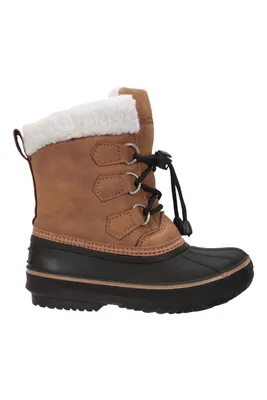 Casual Toddler Adaptive Lace-Up Snow Boots