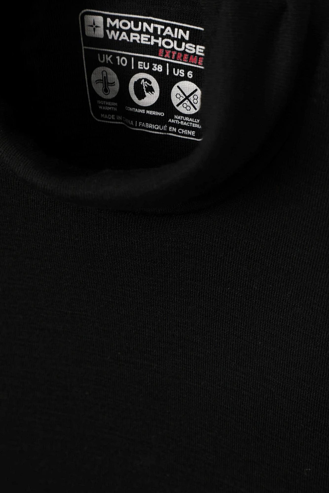 Womens Merino Roll Neck Top