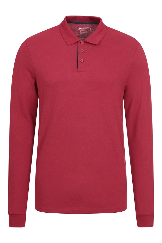 Lakeside Mens Long Sleeve Polo Shirt