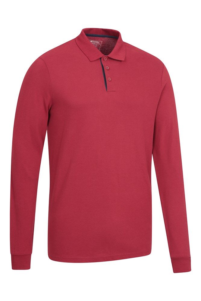 Lakeside Mens Long Sleeve Polo Shirt