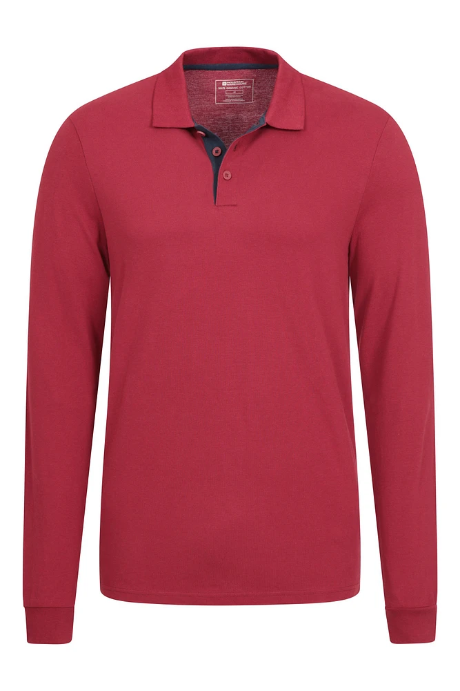 Lakeside Mens Long Sleeve Polo Shirt