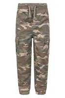 Camo Kids Stain Resistant Cargo Pants