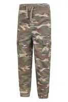 Camo Kids Stain Resistant Cargo Pants