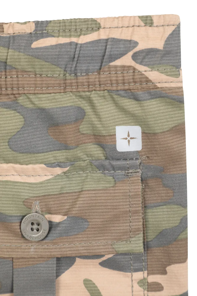 Camo Kids Stain Resistant Cargo Pants