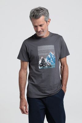 Mountain Peak Mens Organic T-Shirt