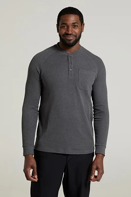 Selby Mens Waffle Henley Tee