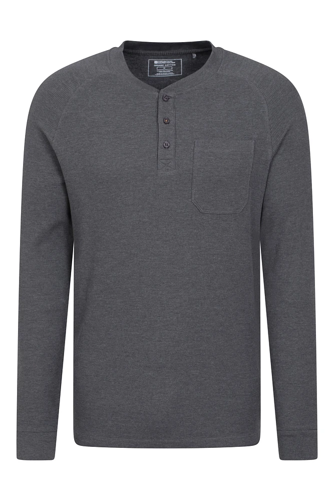 Selby Mens Waffle Henley Tee