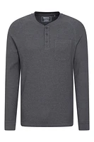 Selby Mens Waffle Henley Tee
