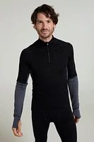 Ultra Mens Merino Zip Neck Top
