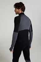 Ultra Mens Merino Zip Neck Top