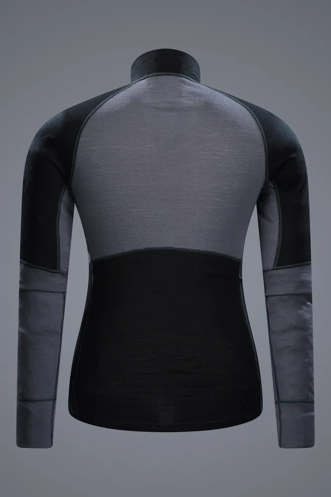 Ultra Mens Merino Zip Neck Top