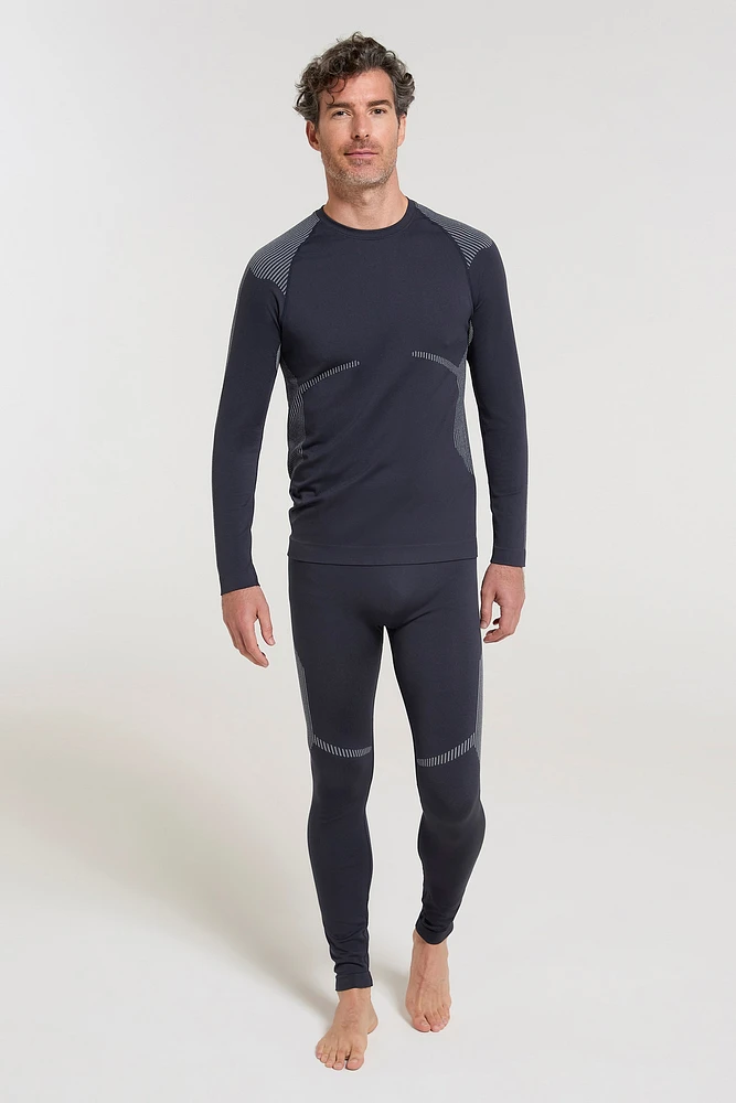 Freestyle Mens Seamless Round-Neck Base Layer