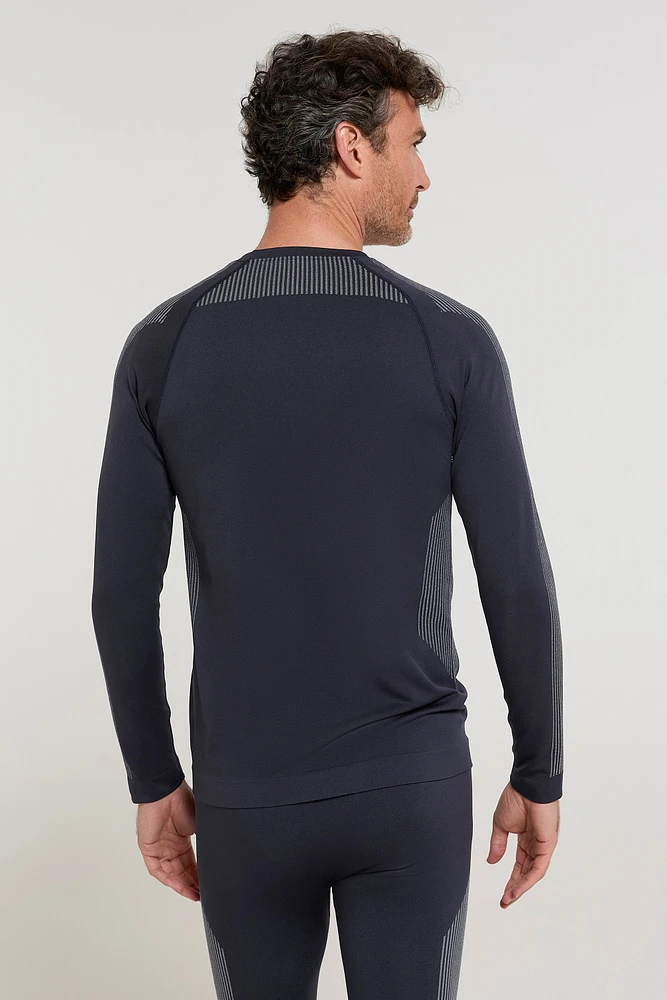 Freestyle Mens Seamless Round-Neck Base Layer