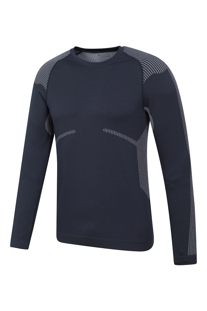 Freestyle Mens Seamless Round-Neck Base Layer