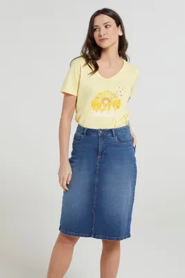 Womens Denim Skirt