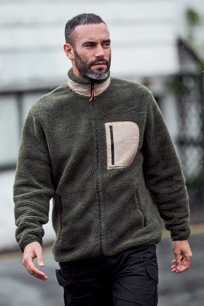 Whitby Mens Sherpa Fleece Jacket