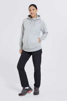 Carnelian Maternity Hooded Fleece