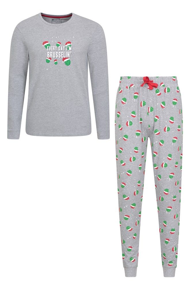 Mens Printed Pajama Set