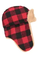 Kids Gingham Thermal Trapper Hat