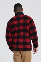 Whitby Mens Sherpa Printed Fleece Jacket