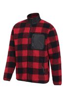 Whitby Mens Sherpa Printed Fleece Jacket