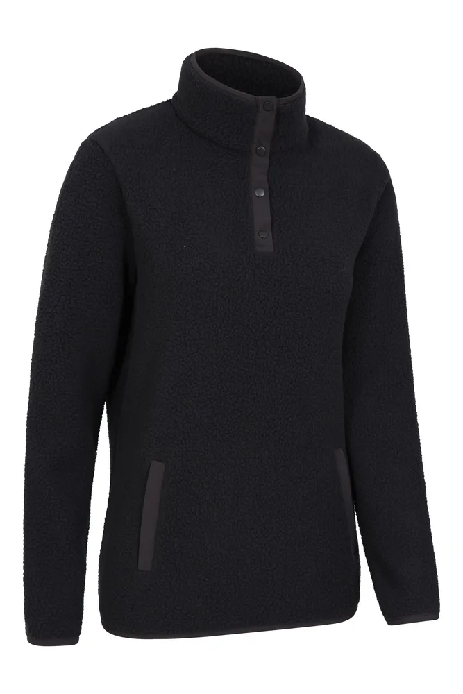 Incline Womens Button Neck Fleece
