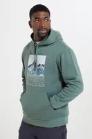 Mountain Grid Mens Hoodie