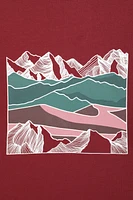 Linear Mountain Mens T-Shirt