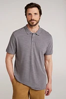 Dawnay Pique Slub Textured Mens Polo Shirt