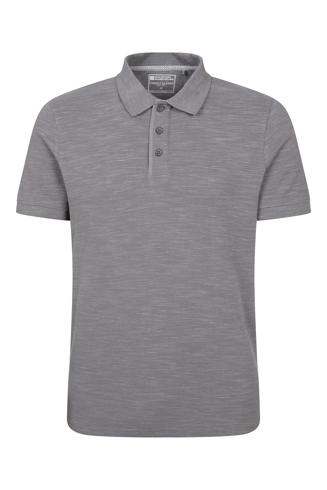 Dawnay Pique Slub Textured Mens Polo Shirt