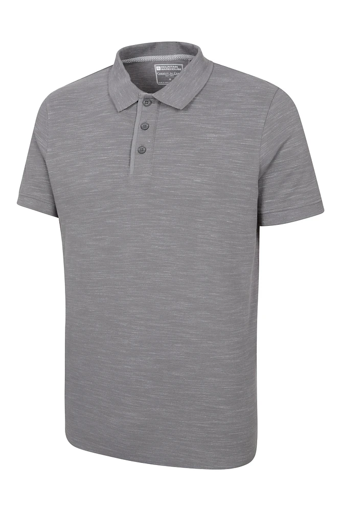 Dawnay Pique Slub Textured Mens Polo Shirt