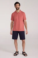 Dawnay Pique Slub Textured Mens Polo Shirt