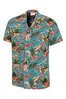 Beach Mens Short Sleeve Shirt