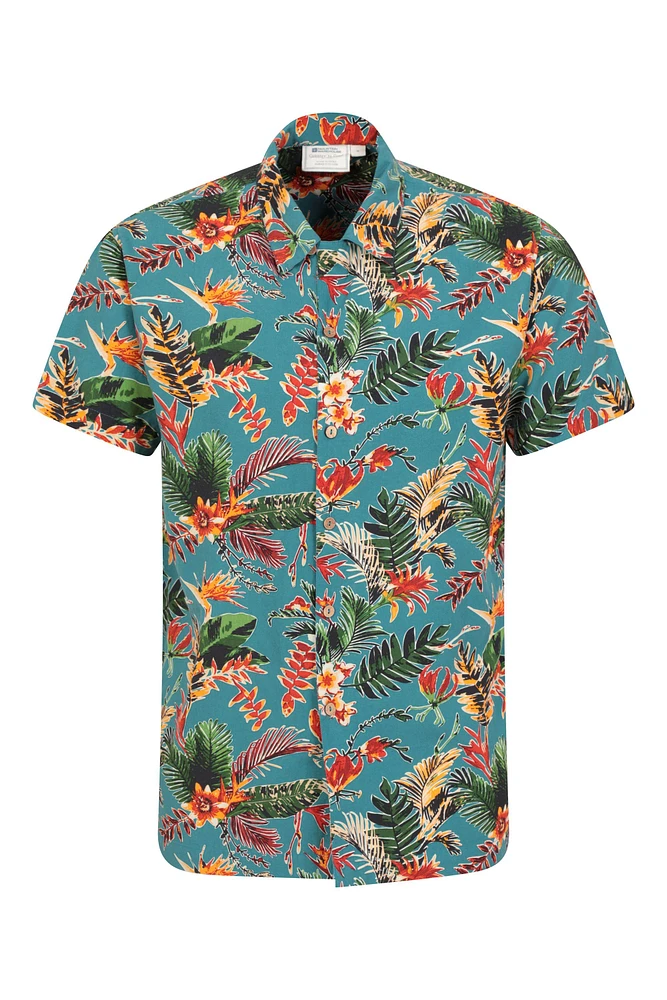 Beach Mens Short Sleeve Shirt