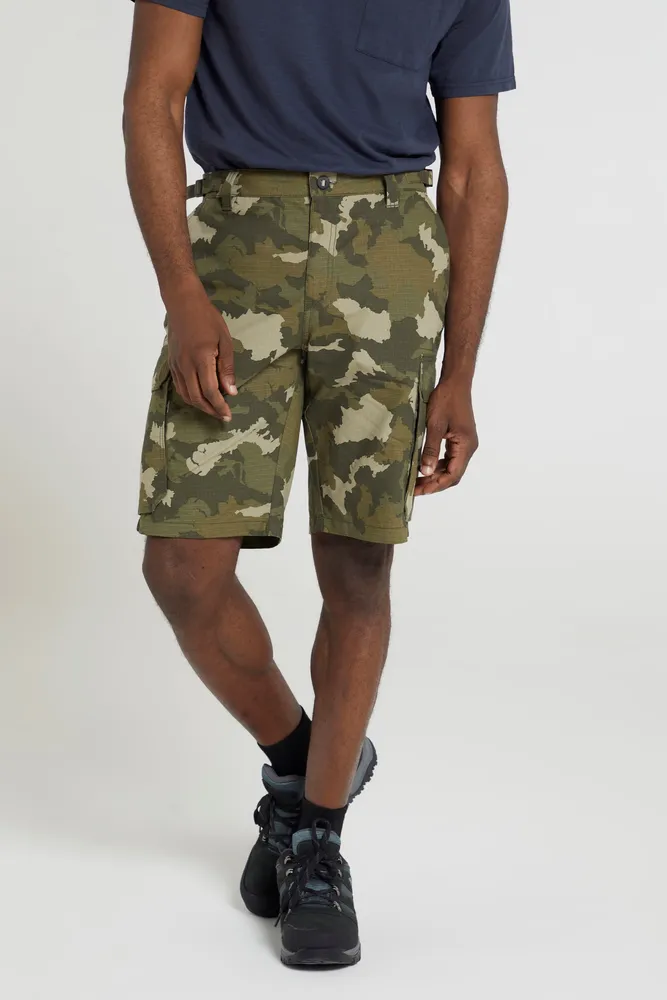 Prospect Mens Ripstop Camo Cargo Shorts