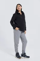 Cozy Maternity Sherpa Half-Zip Fleece