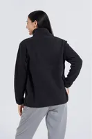 Cozy Maternity Sherpa Half-Zip Fleece