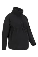 Cozy Maternity Sherpa Half-Zip Fleece